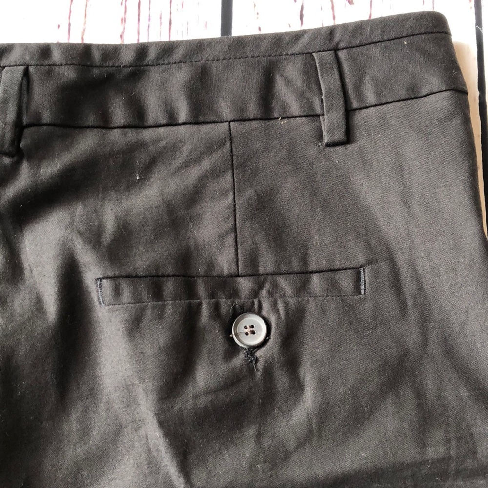 Zara Basic Black Cuff Tailored Short Size Large - image 8